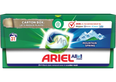 Ariel All in 1 Pods Mountain Spring gel capsules for washing white and light-coloured laundry 31 pieces