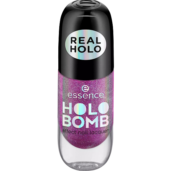 Essence Holo Bomb nail polish with holographic effect 02 Holo Moly 8 ml