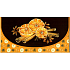 Nekupto Christmas money envelope Orange with cinnamon 116 x 220 mm