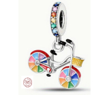 Charm Sterling silver 925 Color wheel, bracelet pendant, sport