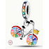 Charm Sterling silver 925 Color wheel, bracelet pendant, sport