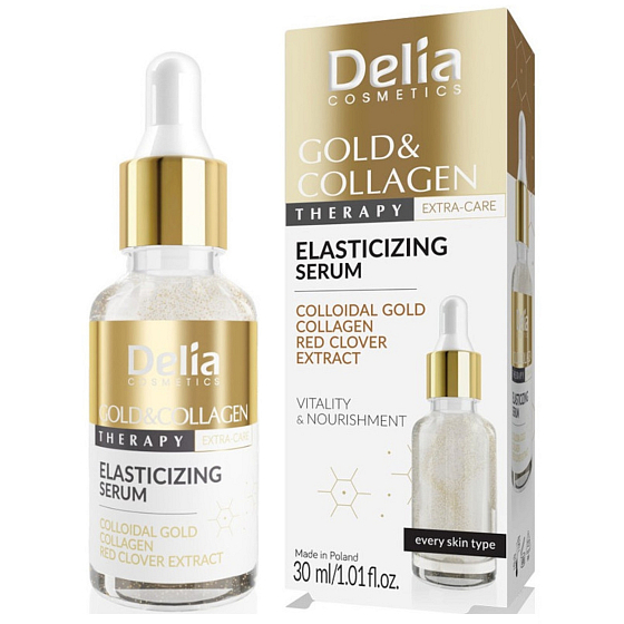 Delia Cosmetics Gold Collagen Therapy Elasticity Promoting Serum 30 ml