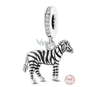 Charm Sterling Silver 925 Zebra Horse in Pajamas, Animal Bracelet Pendant