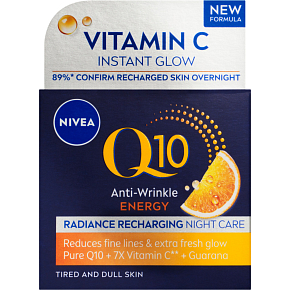 Nivea Energizing Night Cream against Wrinkles Q10 Energy 50ml