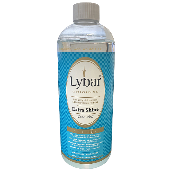 Lybar Shiny Gloss Strong Hold Hair Spray 500 ml Refill
