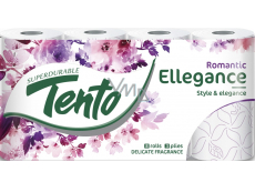 This Ellegance Pink Decor Toilet Paper 150 shreds 3 ply 8 pieces