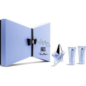 Thierry Mugler Angel perfumed water for women 25 ml + body lotion 30 ml + shower gel 30 ml, gift set