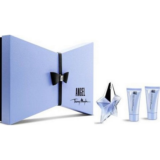 Thierry Mugler Angel perfumed water for women 25 ml + body lotion 30 ml + shower gel 30 ml, gift set