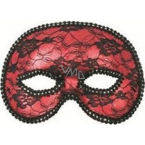 Red ball mask with lace 19 cm suitable for adults