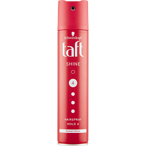 Taft Shine Gloss, hairspray with strong hold and intense shine, hold strength 4, 250 ml