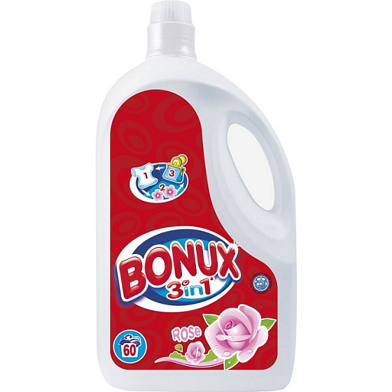 Bonux Rose 3 in 1 liquid washing gel 60 doses 3.9 l