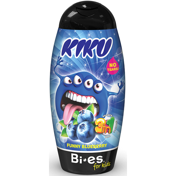 Kiku Funny Blueberry 3 in 1 shower gel, shampoo and foam for children 250 ml