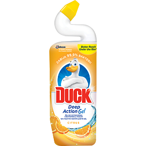 Duck 5in1 Citrus Toilet Liquid Cleaner with Citrus Scent, 750 ml