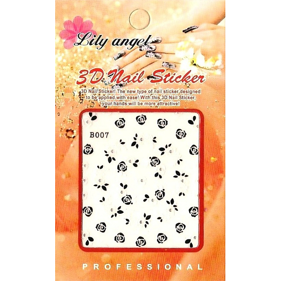 Lily Angel 3D nail stickers 1 sheet 10120 B007
