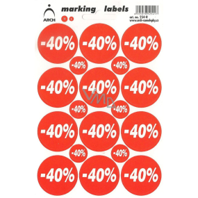 Arch Discount Labels -40%