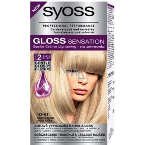 Syoss Gloss Sensation Gentle hair color without ammonia 10-51 Ice blonde 115 ml