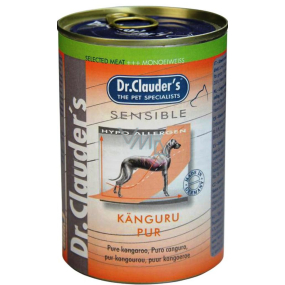 Dr. Clauders Sensible Kangaroo meat, for adult sensitive dogs 100% meat 400 g