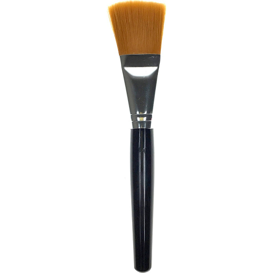 Cosmetic brush for blush straight flat orange hair 18 cm 30450