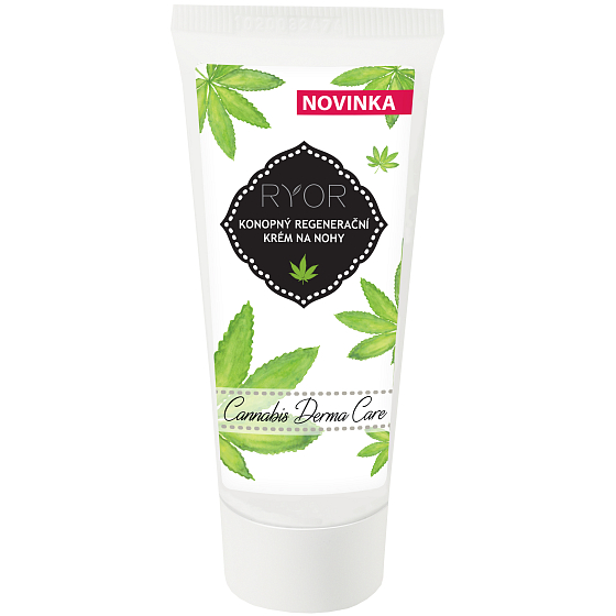 Ryor Cannabis Derma Care Hemp Regenerating Foot Cream Tube 100 ml
