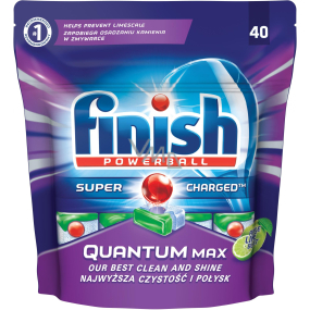 Finish Quantum Max Apple & Lime dishwasher tablets 40 pieces