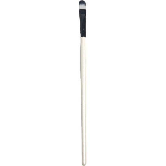 Cosmetic eye shadow brush black and white rounded 18 cm 30190