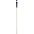 Cosmetic eye shadow brush black and white rounded 18 cm 30190