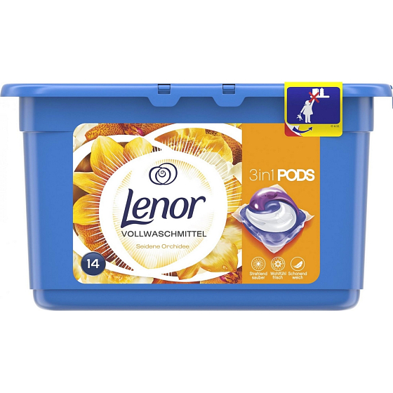 Lenor Silk Orchid 3 in 1 gel capsules for washing clothes 14 pieces 369.6 g