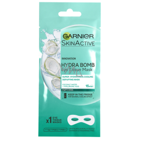 Garnier Moisture + Smoothness smoothing textile eye mask 15 minutes with coconut water and hyaluronic acid 6 g