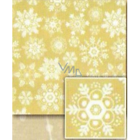 Nekupto Gift wrapping paper 70 x 500 cm Christmas Golden, white snowflakes