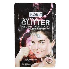 Beauty Formulas Rose Gold glittering peeling face mask 10 g