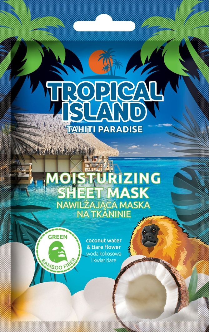 Marion Tropical Island Tahiti Paradise textile moisturizing face mask 1