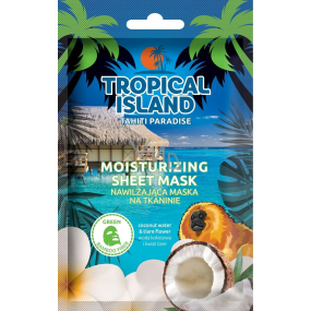 Marion Tropical Island Tahiti Paradise textile moisturizing face mask 1 piece