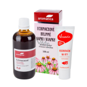 Aromatica Echinacea herbal drops for natural defenses 100 ml + Cosmin for lips 25 ml, duopack