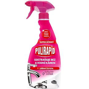 Pulirapid Bathroom and Kitchen Limescale Remover with Vinegar, 500 ml