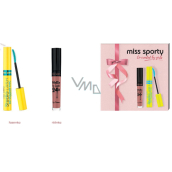 Miss Sports Studio Lash 3D Volumythic Mascara 001 Black 8 ml + Matte to Last 24h Lip Cream liquid lipstick 200 Lively Rose 3.7 ml, cosmetic set