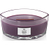 WoodWick Dark Poppy - Poppy scented candle with wooden wide wick and glass ship lid 453 g