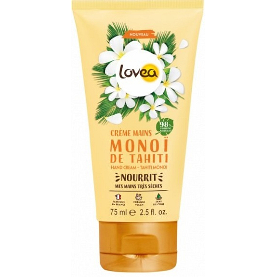 Lovea Monoi nourishing hand cream for dry skin 75 ml