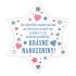 Albi Hanging Plaque Star Birthday 9 x 10 cm