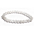 Crystal Pucky Bracelet Elastic Natural Stone, Bead 6 mm / 16 - 17 cm, Stone Stones
