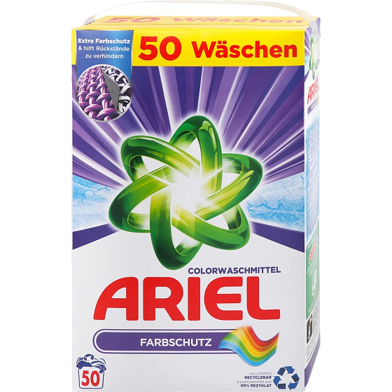 Ariel Dach Color+ universal washing powder for coloured clothes 50 doses 3,25 kg