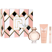 Paco Rabanne Olympea eau de parfum 80 ml + body lotion 100 ml + eau de parfum 10 ml miniature, gift set for women