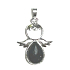 Obsidian Angel guardian pendant natural stone 3,5 x 2,5 mm, rescue stone