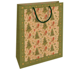 Nekupto Gift kraft bag 28 x 37 cm Christmas trees