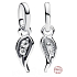 Charm Sterling silver 925 Angel Wing - Mini medallion, love bracelet pendant