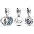 Charm Sterling Silver 925 Disney Ice Kingdom Elsa Pendant Bracelet Movie