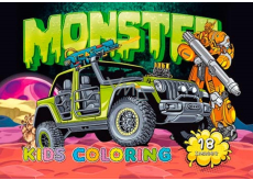 Ditipo Coloring page Cars Monster 10 pages A4 210 x 297 mm