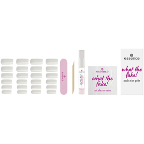Essence What The Fake! set with artificial nails 04 Bare White