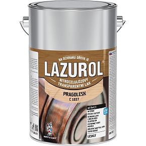 Lazurol Pragolesk C1037 nitrocellulose varnish for wood 4 l