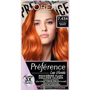 L'oreal Paris Préférence Vivid Colors hair dye, Electric Mango 7.434
