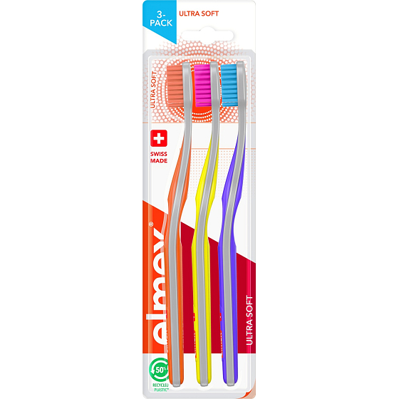 Elmex Ultra Soft Toothbrush, extra soft, 3 pcs